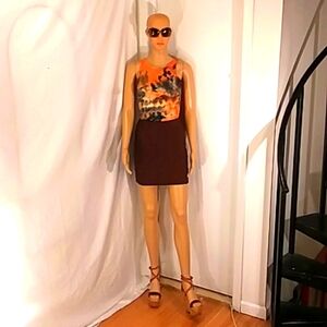 🔥 NWOT Millou Brown Mini Skirt.